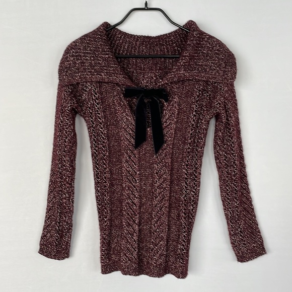 WHBM At The Shoulder Bow Back Sweater XS - Picture 16 of 16